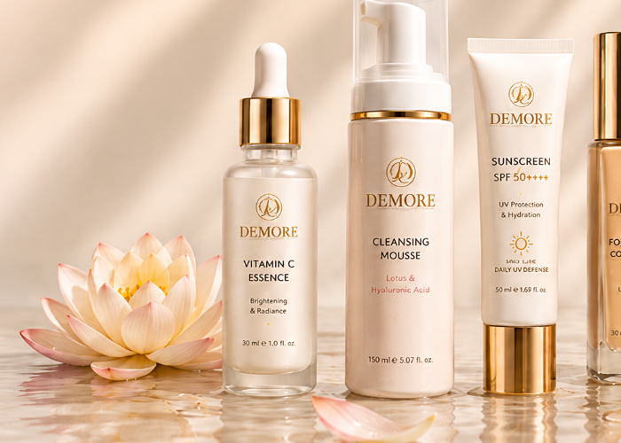 DEMORE product flatlay